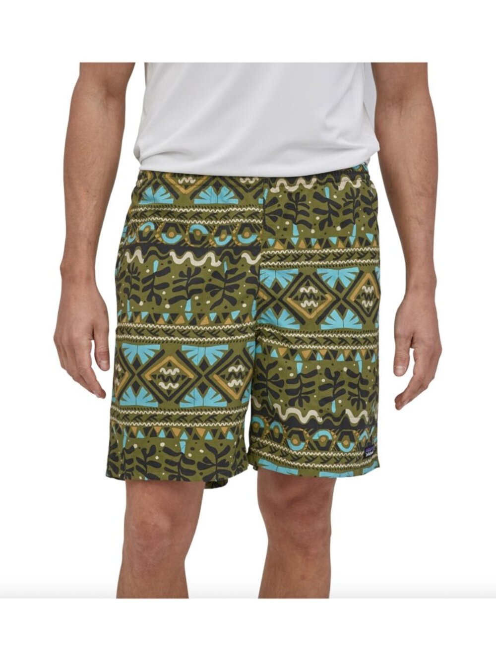 Patagonia Men's Baggies Shorts 7" in Tiki- Palo Green Size Small Swim Athletic